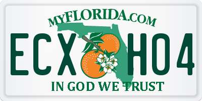 FL license plate ECXH04