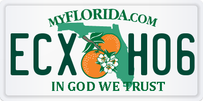 FL license plate ECXH06