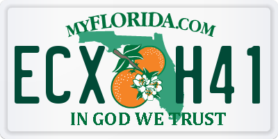 FL license plate ECXH41