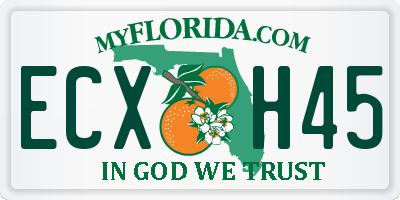 FL license plate ECXH45