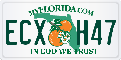 FL license plate ECXH47