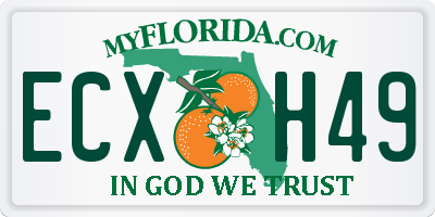 FL license plate ECXH49
