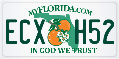 FL license plate ECXH52