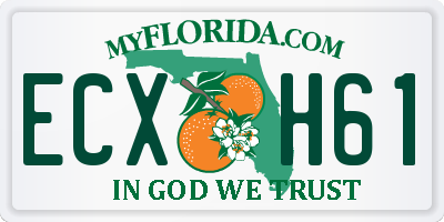 FL license plate ECXH61