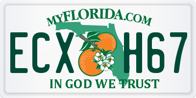FL license plate ECXH67