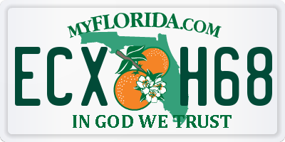 FL license plate ECXH68