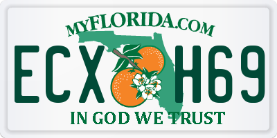 FL license plate ECXH69