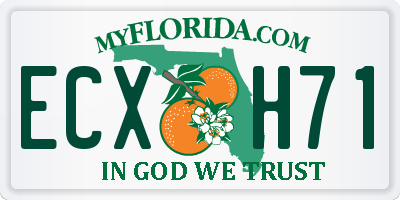 FL license plate ECXH71