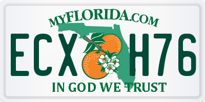 FL license plate ECXH76