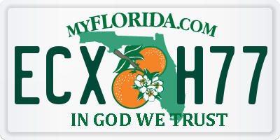 FL license plate ECXH77