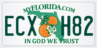 FL license plate ECXH82