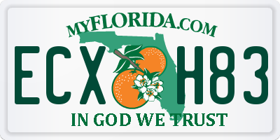 FL license plate ECXH83