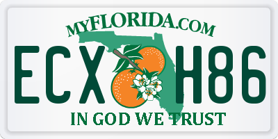 FL license plate ECXH86