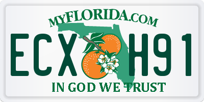 FL license plate ECXH91