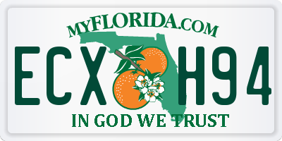 FL license plate ECXH94