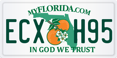 FL license plate ECXH95