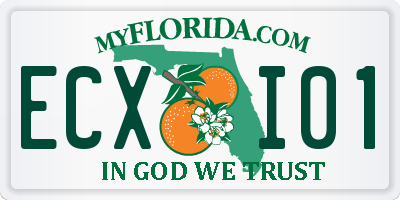 FL license plate ECXI01