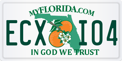 FL license plate ECXI04