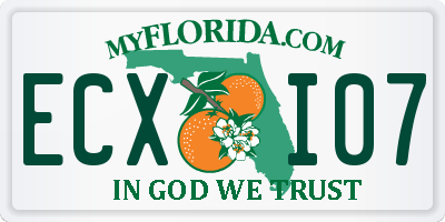 FL license plate ECXI07