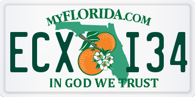 FL license plate ECXI34