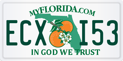 FL license plate ECXI53
