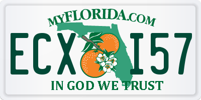 FL license plate ECXI57