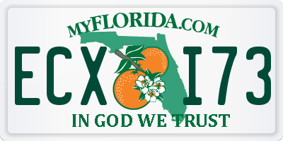 FL license plate ECXI73