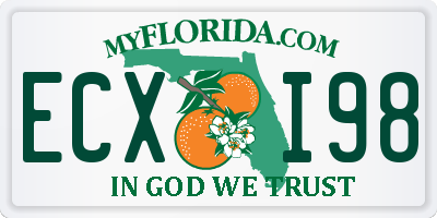FL license plate ECXI98