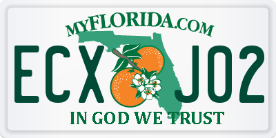 FL license plate ECXJ02