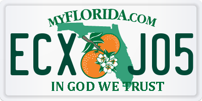 FL license plate ECXJ05