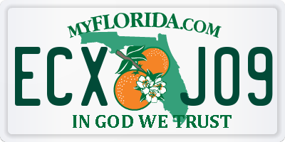 FL license plate ECXJ09