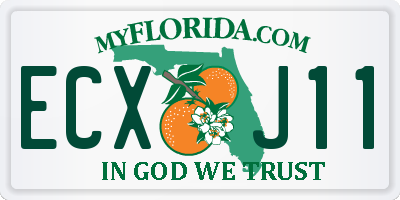FL license plate ECXJ11