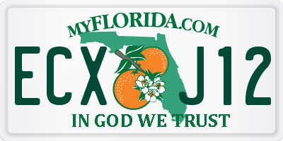 FL license plate ECXJ12