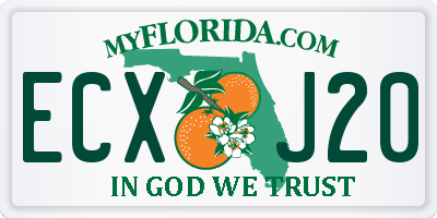 FL license plate ECXJ20