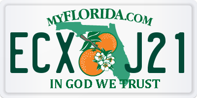 FL license plate ECXJ21