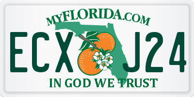 FL license plate ECXJ24