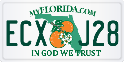 FL license plate ECXJ28