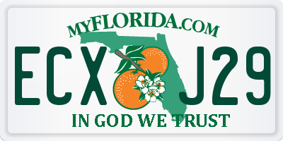 FL license plate ECXJ29