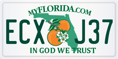 FL license plate ECXJ37