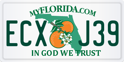 FL license plate ECXJ39
