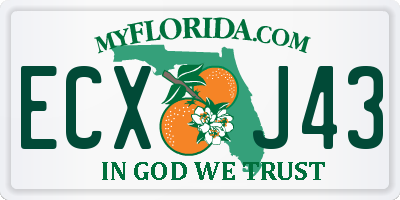 FL license plate ECXJ43