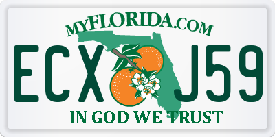 FL license plate ECXJ59