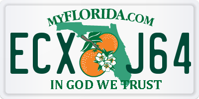FL license plate ECXJ64