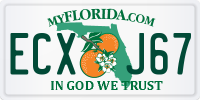 FL license plate ECXJ67