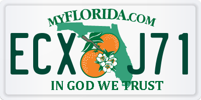 FL license plate ECXJ71