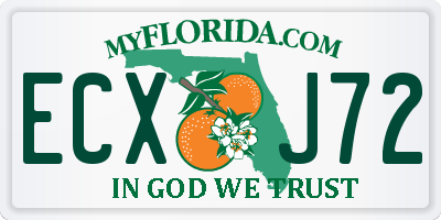 FL license plate ECXJ72