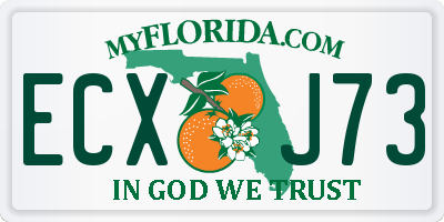 FL license plate ECXJ73