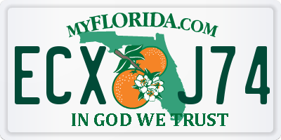 FL license plate ECXJ74