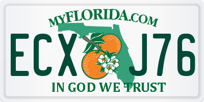 FL license plate ECXJ76