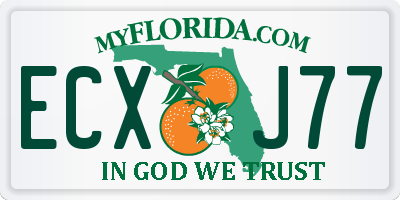 FL license plate ECXJ77